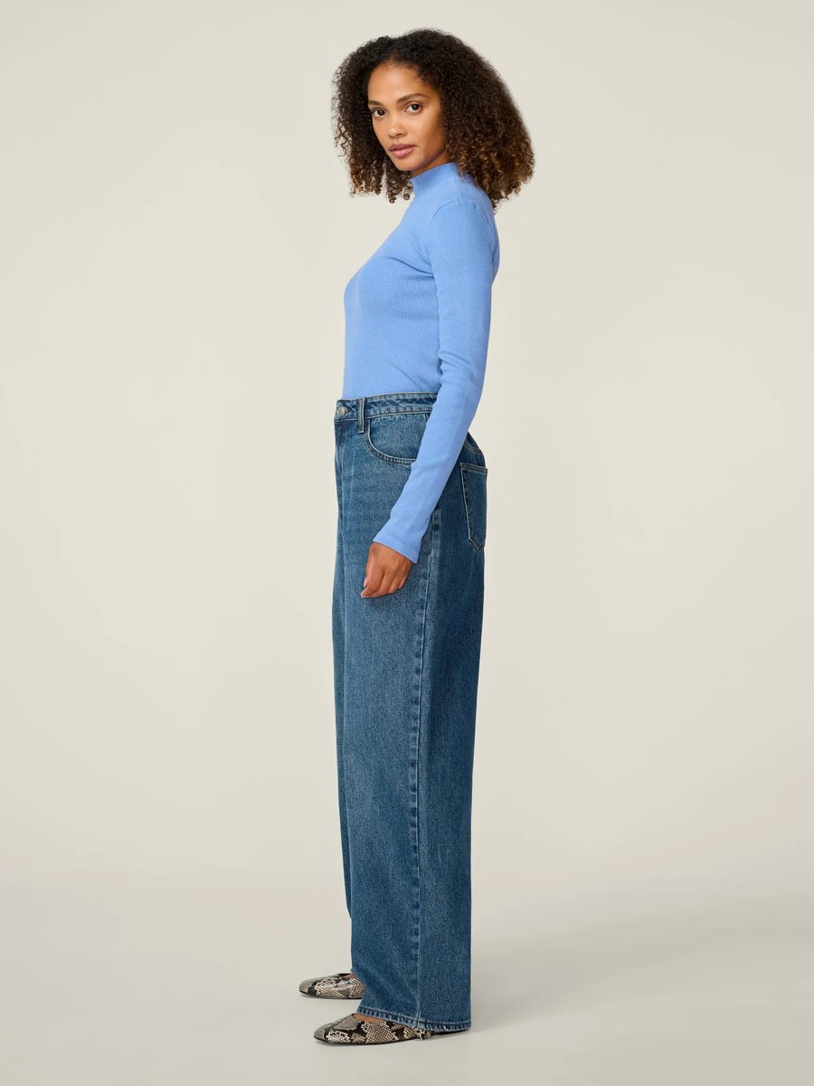 OMNES North Mock Top in Azurine - 3