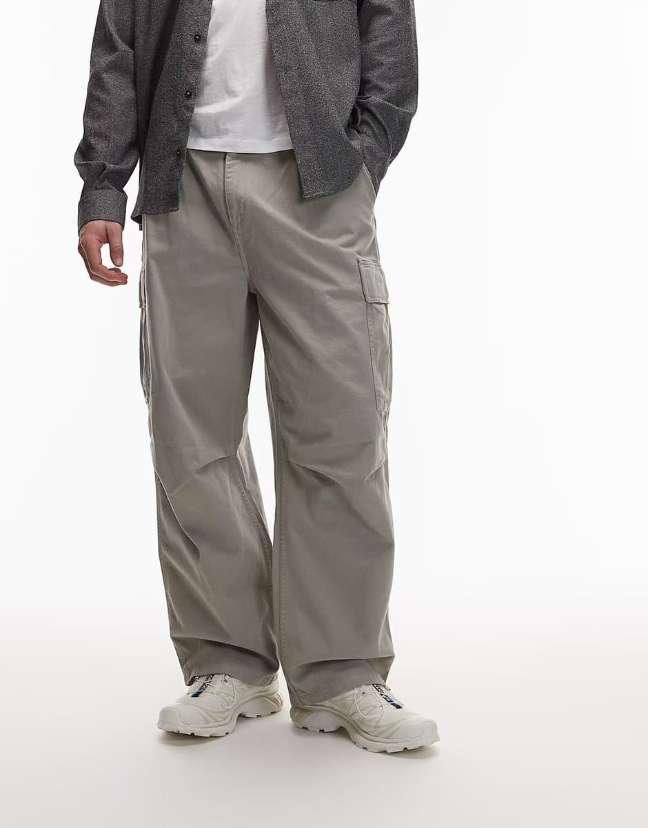 ASOS Carhartt WIP cole relaxed cargo trousers in off white