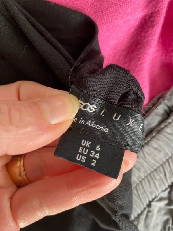 ASOS ASOS Luxe black mini shirt