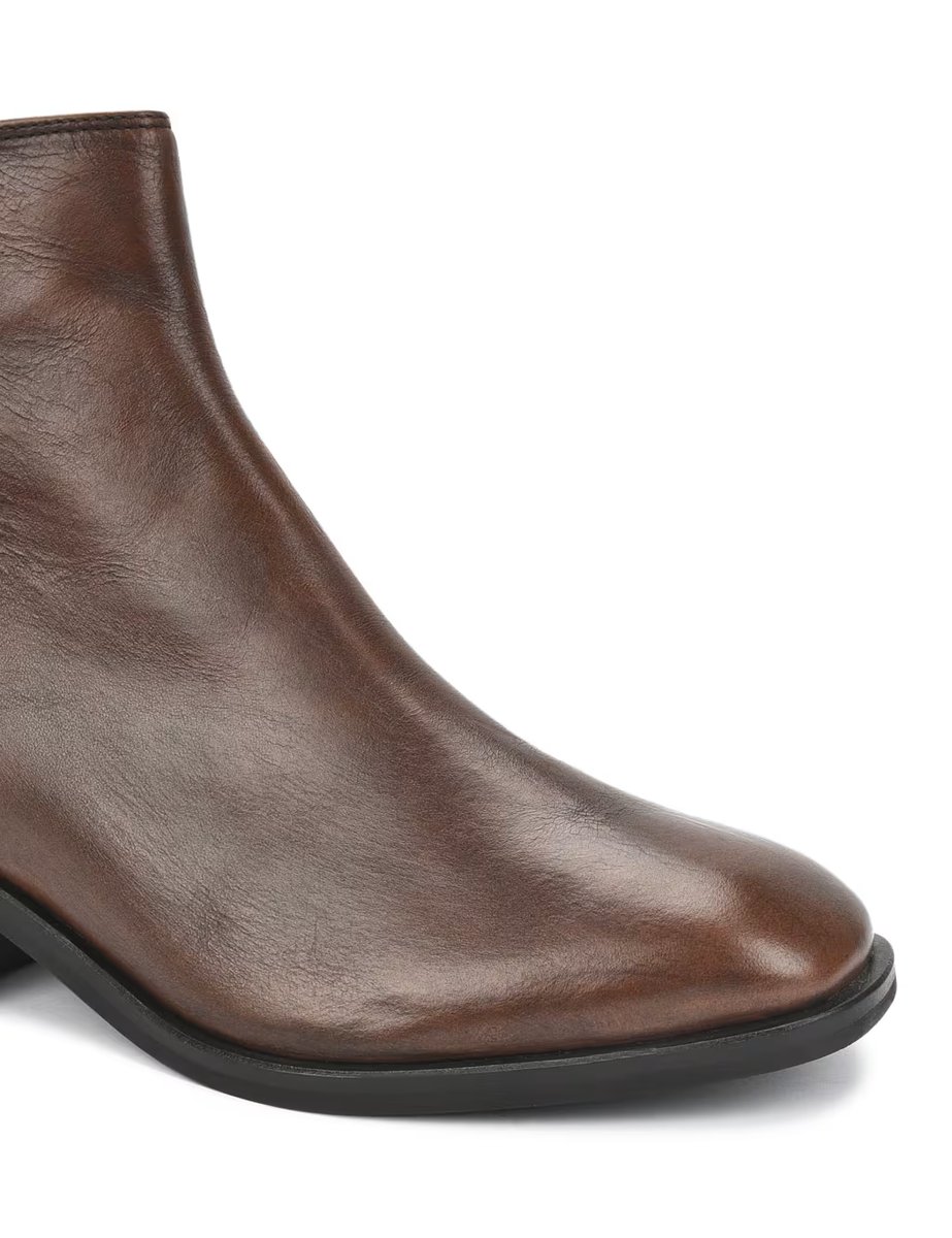 Marks & Spencer M&S Side Zip Basic Boot Tan - 3