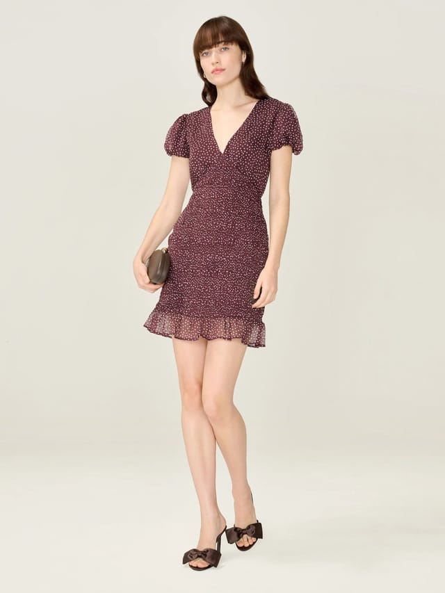 OMNES Kristen Dress in Chocolate - 2