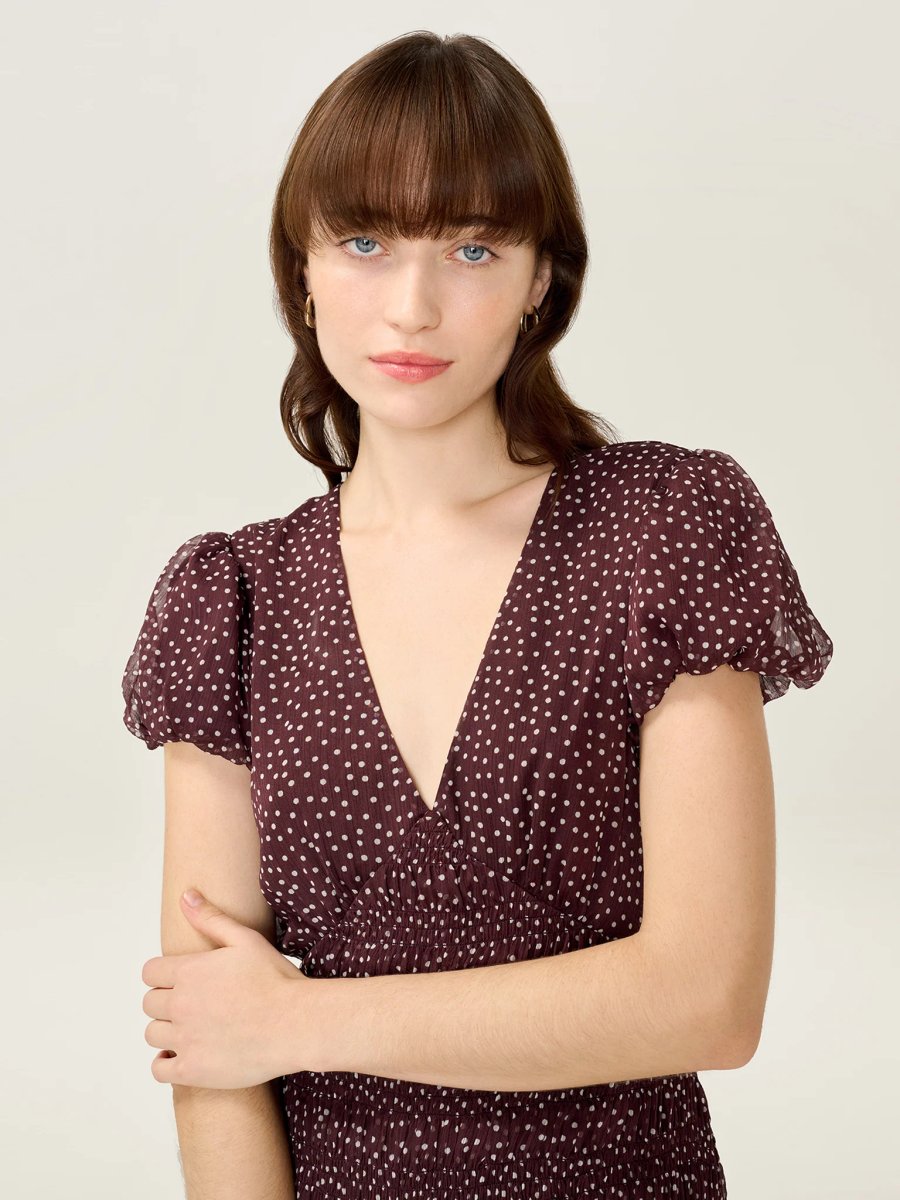 OMNES Kristen Dress in Chocolate - 3