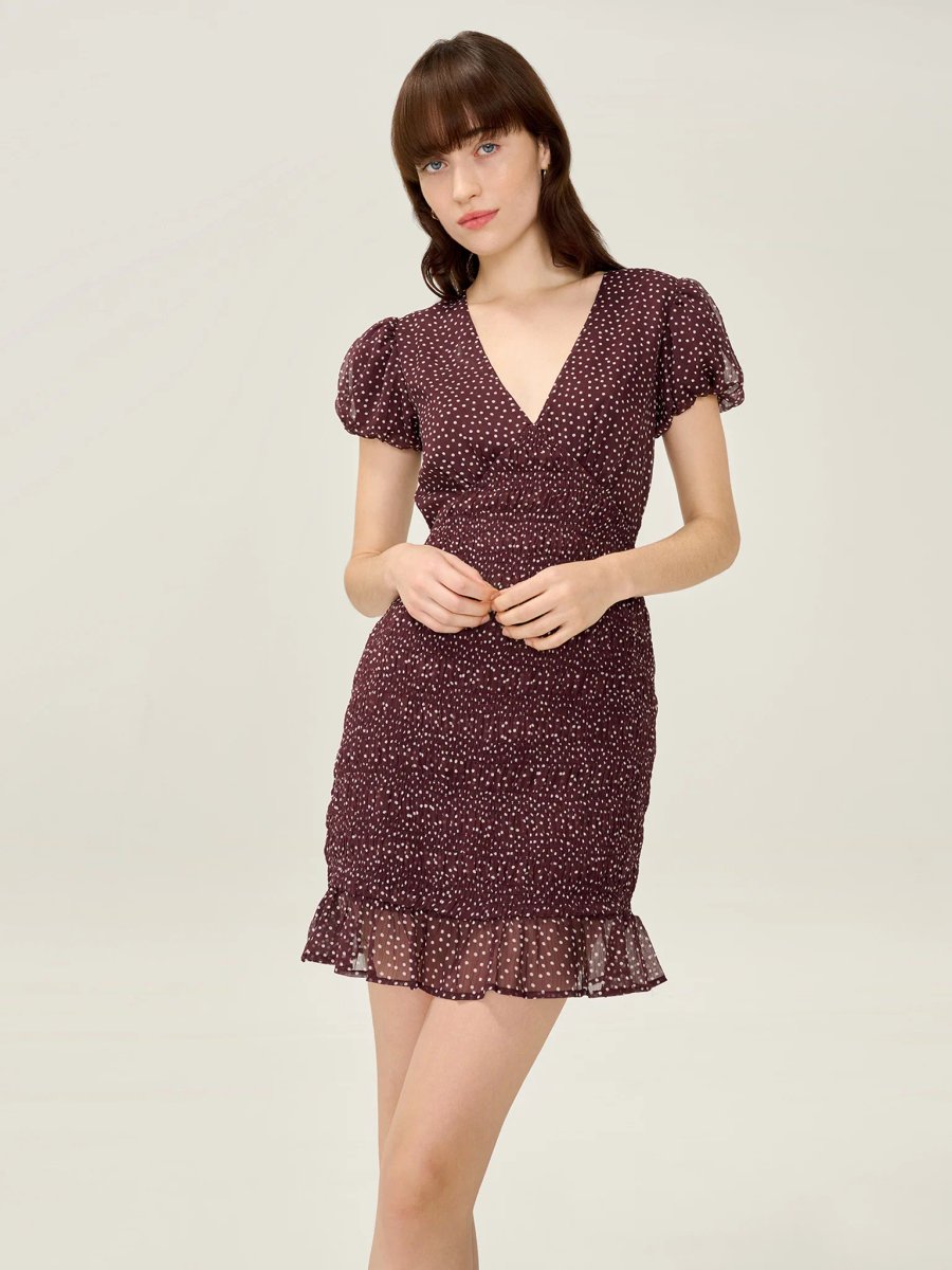 OMNES Kristen Dress in Chocolate - 4