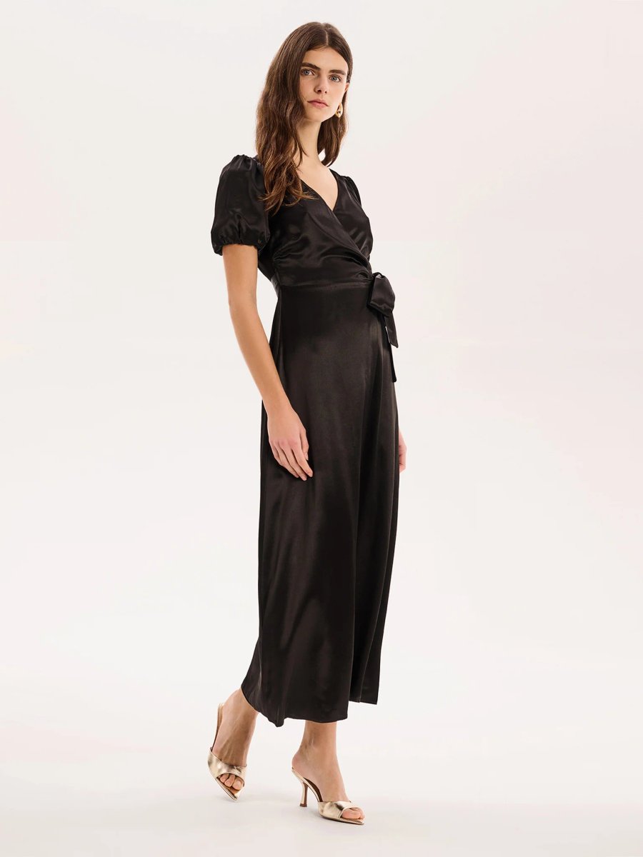 OMNES Citrine Dress in Black - 2
