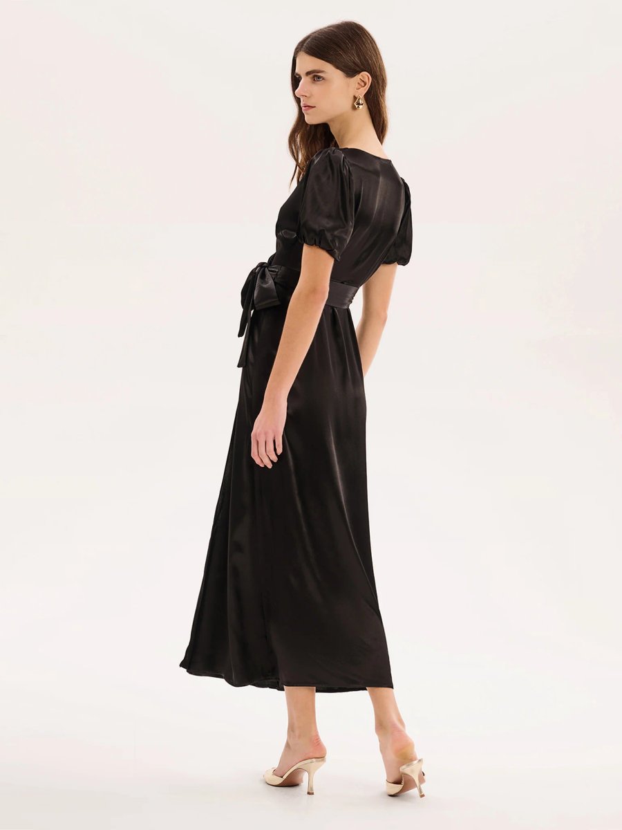 OMNES Citrine Dress in Black - 3