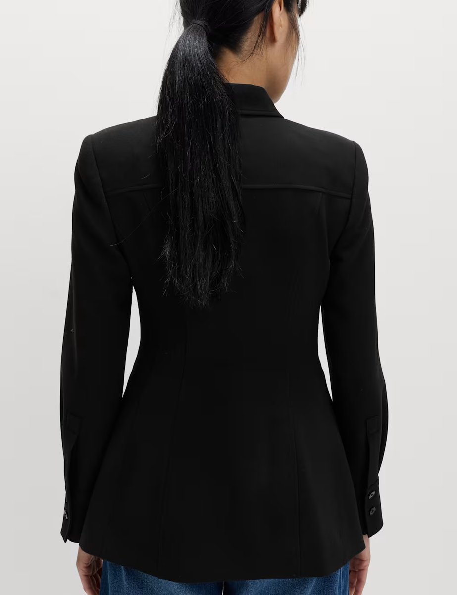 Marks & Spencer M&S Tailored Cinched Waist Jacket Black - 3