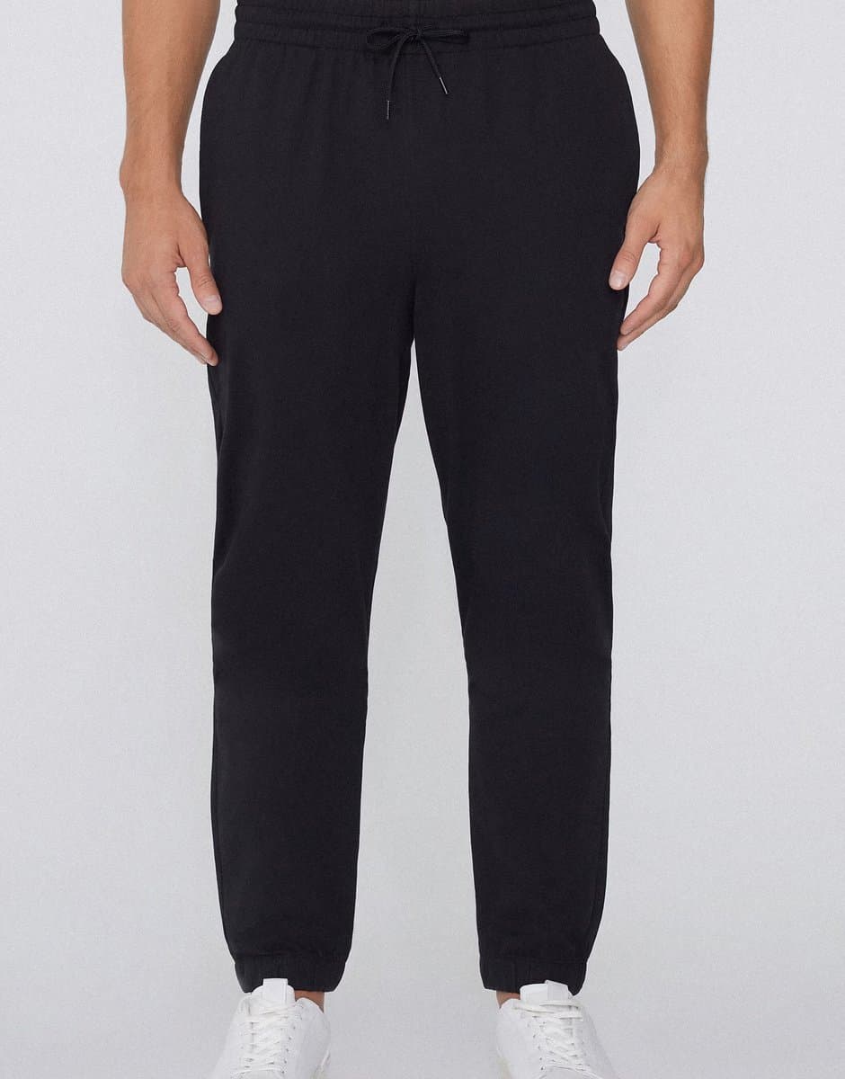ASOS Tezenis Fleece trousers with pockets in black