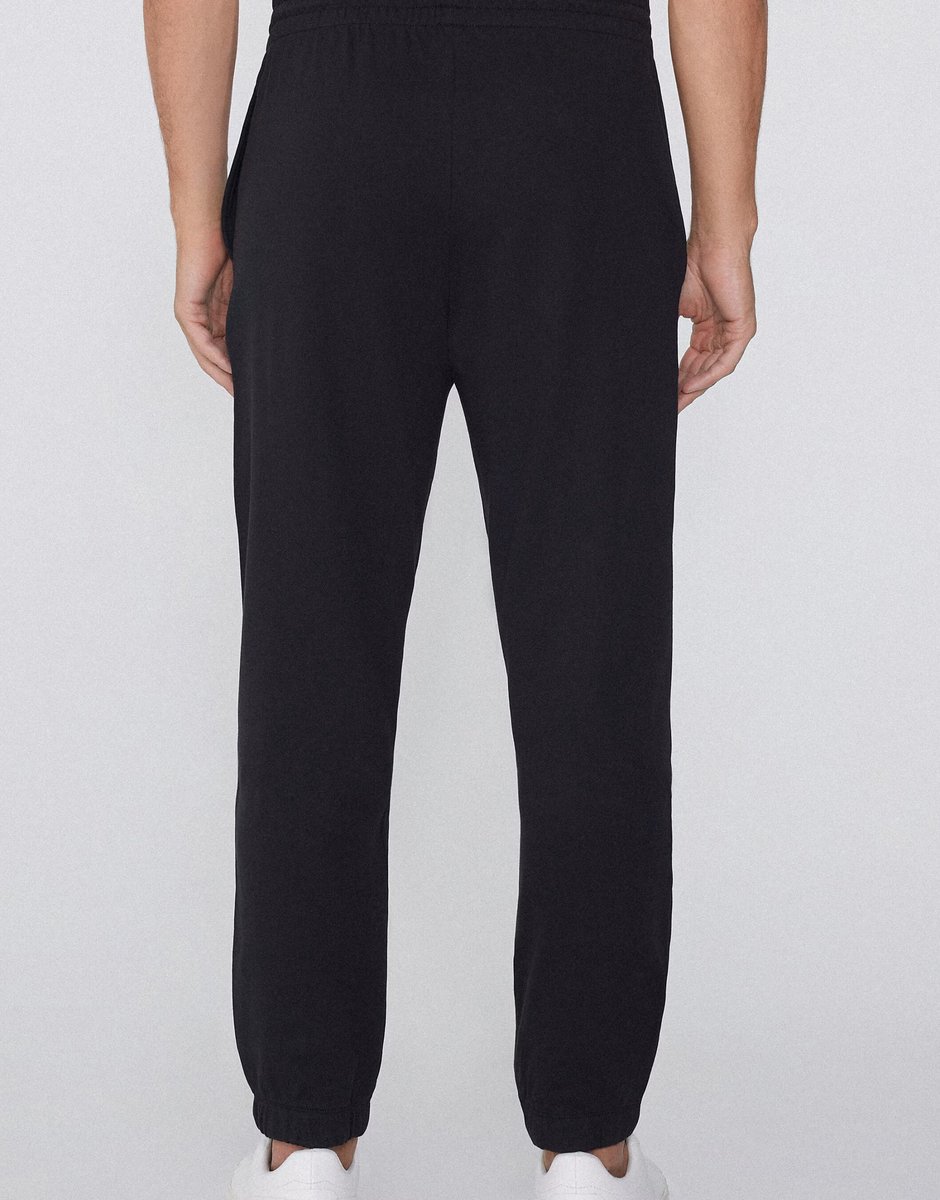 ASOS Tezenis Fleece trousers with pockets in black - 4
