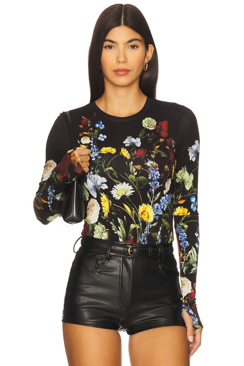 revolve Olea Crew Neck Bodysuit