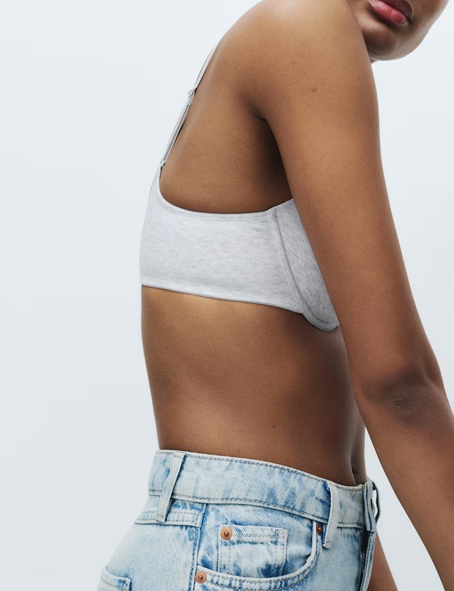 Marks & Spencer M&S 3pk Cotton Rich Wired Balcony Bras (A-E) Grey Mix - 2