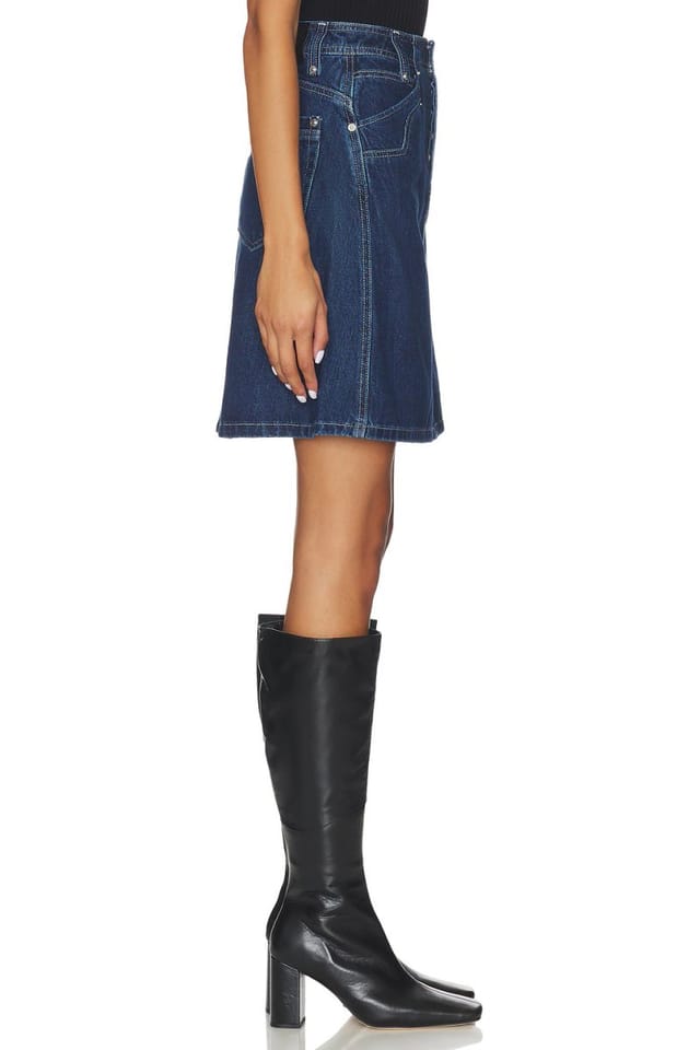 revolve x We The Free Suzy Denim Midi Skirt In Deep Ocean - 3