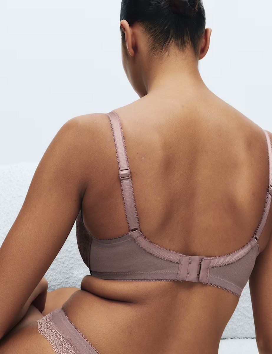 Marks & Spencer M&S Jasmine Lace Wired Plunge Bra F-H Praline - 3