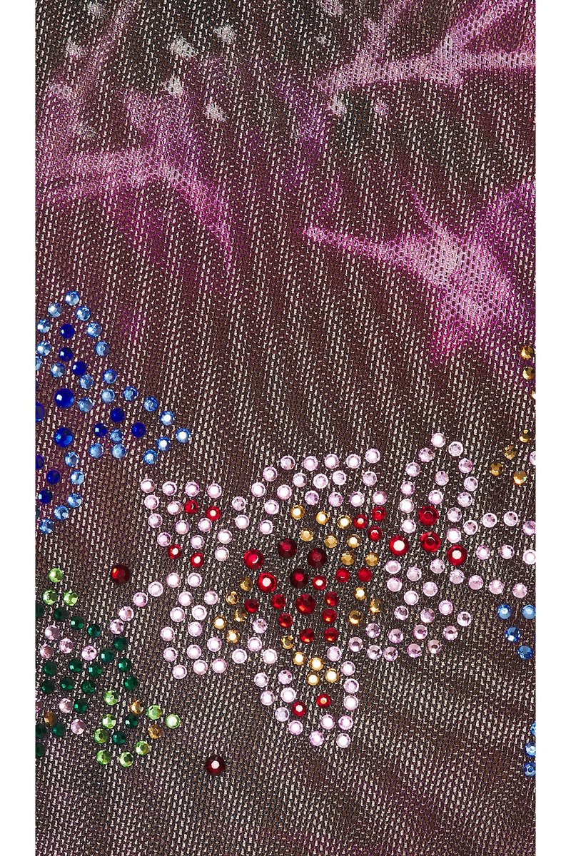 revolve Sheer Glitter Backless Dress - 4