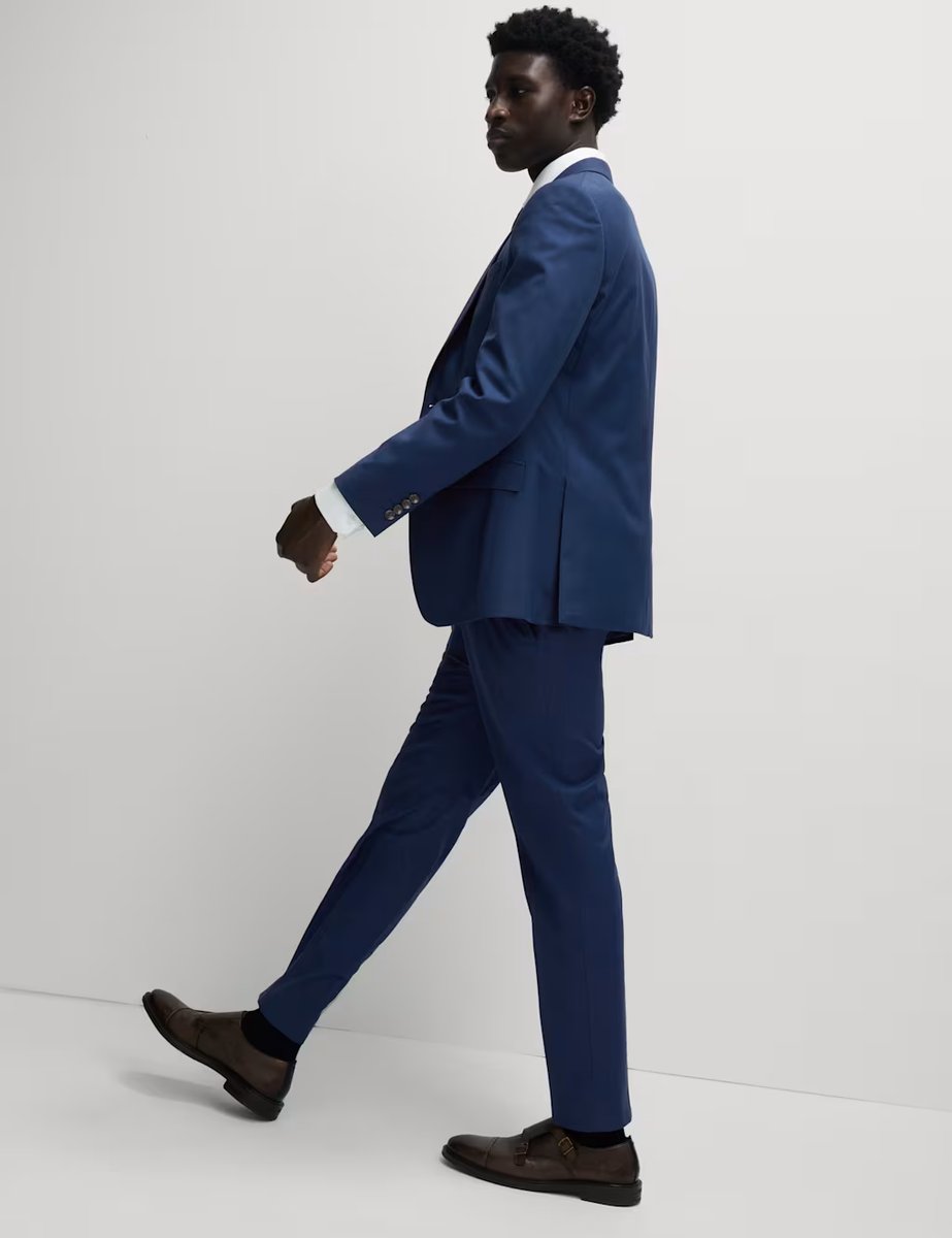 Marks & Spencer M&S Slim Fit Stretch Suit Jacket Dark Indigo - 3