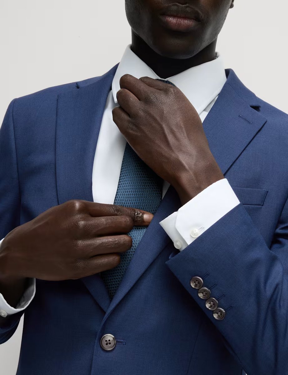 Marks & Spencer M&S Slim Fit Stretch Suit Jacket Dark Indigo - 4