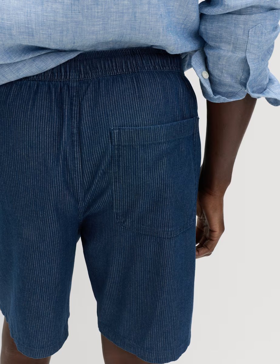 Marks & Spencer M&S Pure Cotton Corduroy Shorts Denim - 2