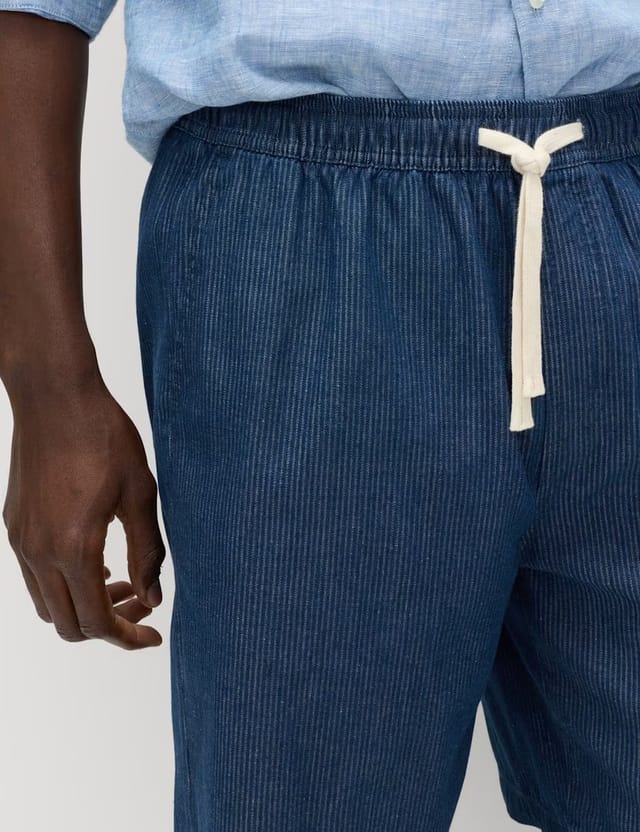 Marks & Spencer M&S Pure Cotton Corduroy Shorts Denim - 3