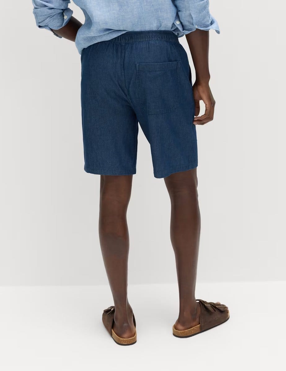 Marks & Spencer M&S Pure Cotton Corduroy Shorts Denim - 4