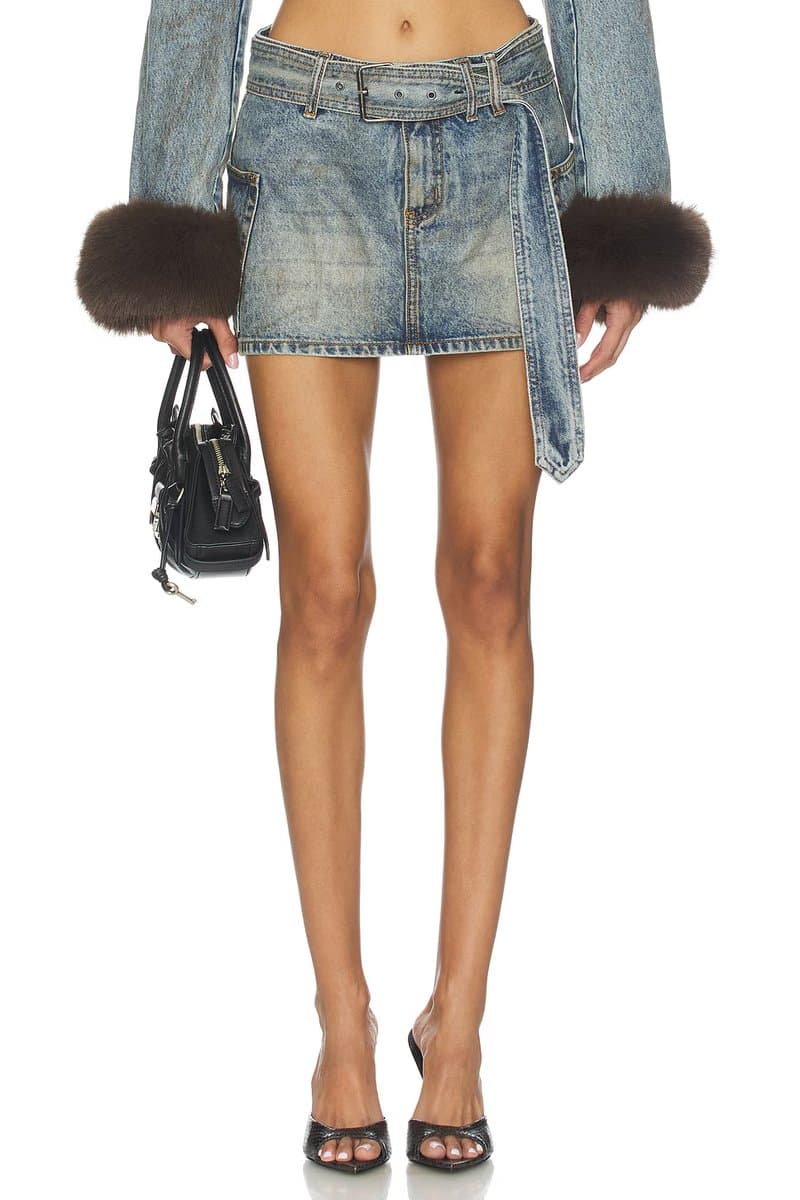 revolve The Chippy Belted Micro Mini Skirt