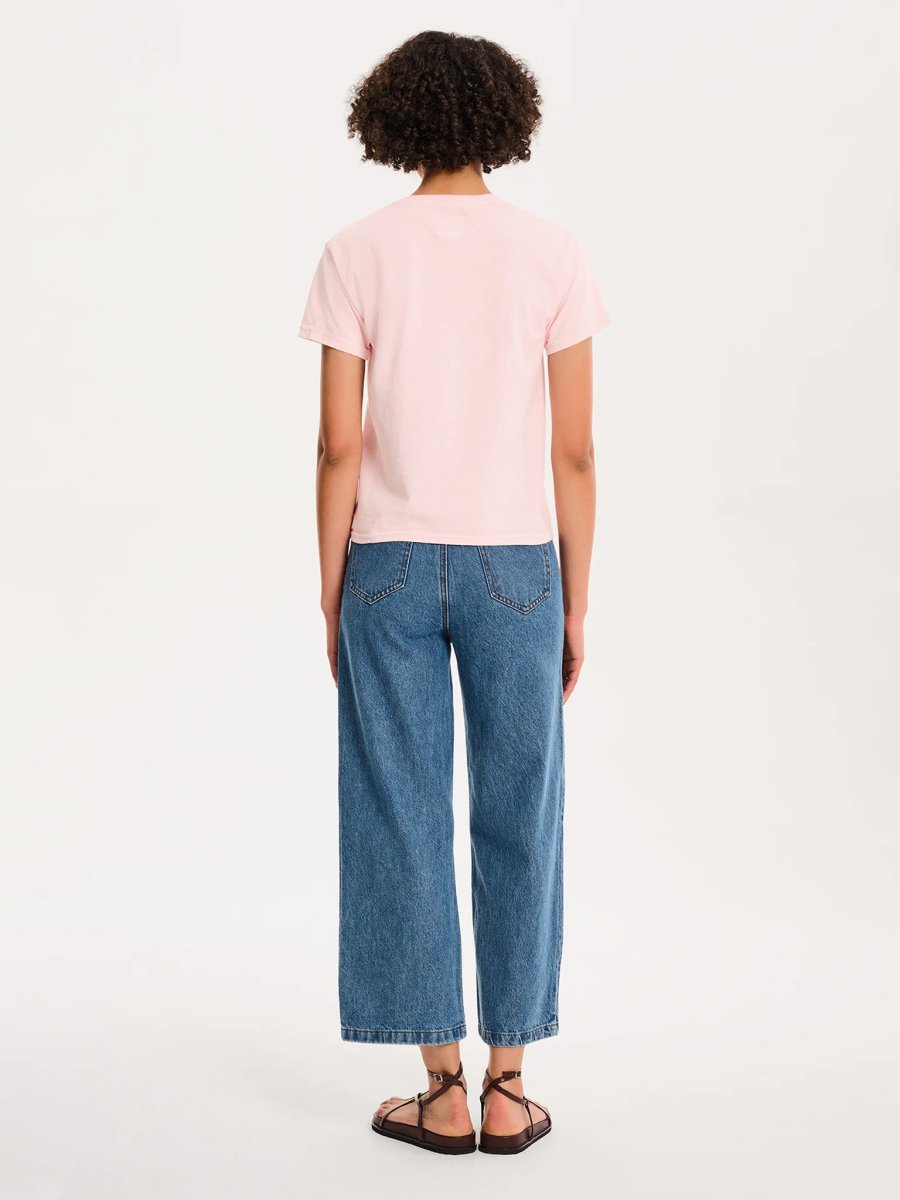 OMNES Rose Baby Tee in Pink - 4