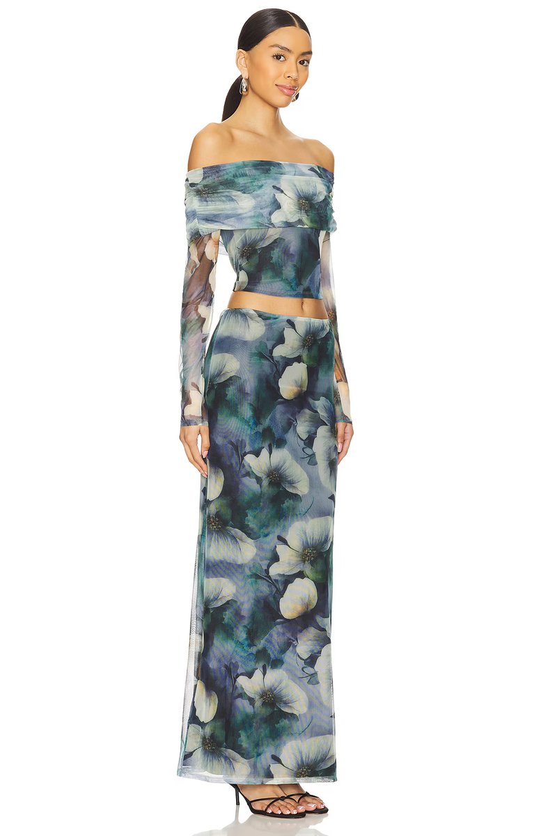 revolve Esmeralda Maxi Skirt Set - 2