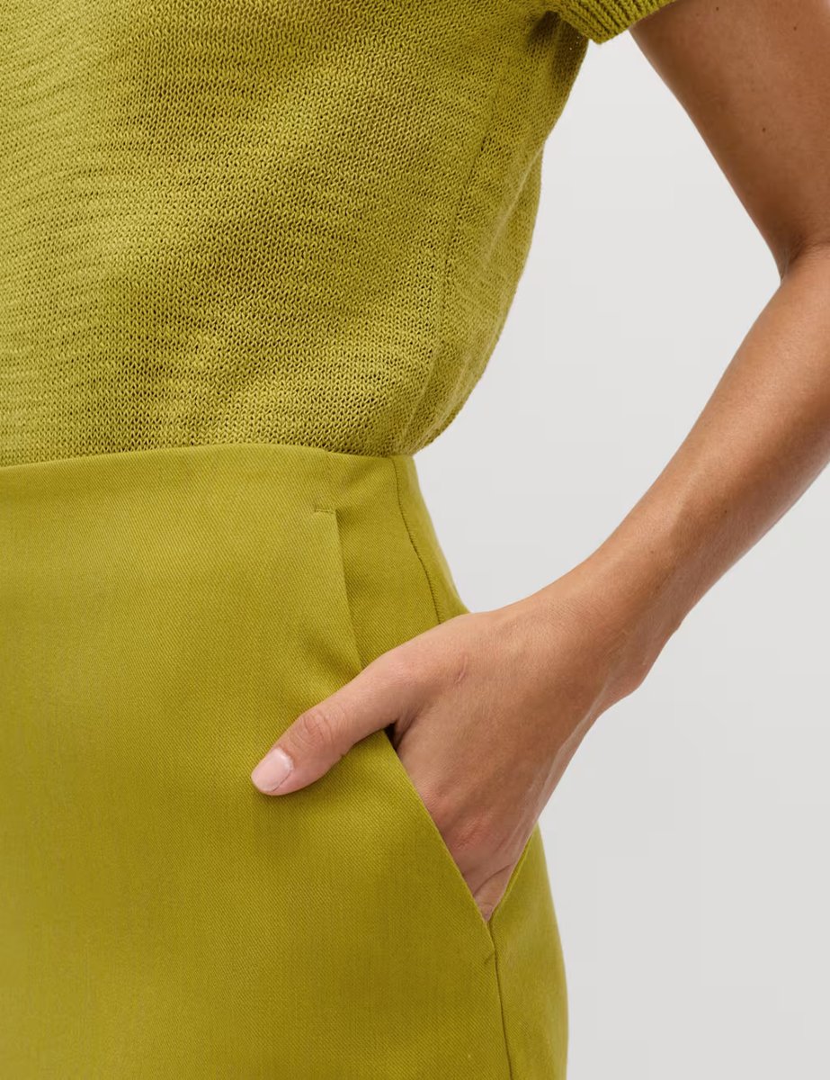 Marks & Spencer M&S Straight Mini A-Line Skirt Moss - 2