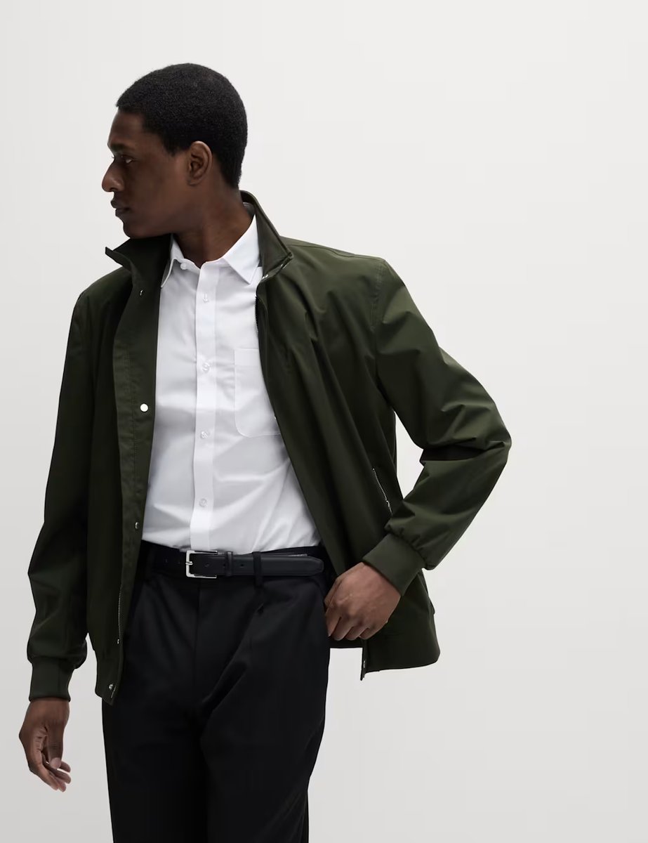 Marks & Spencer M&S 5 Pack Regular Fit Easy Iron Short Sleeve Shirts White - 2