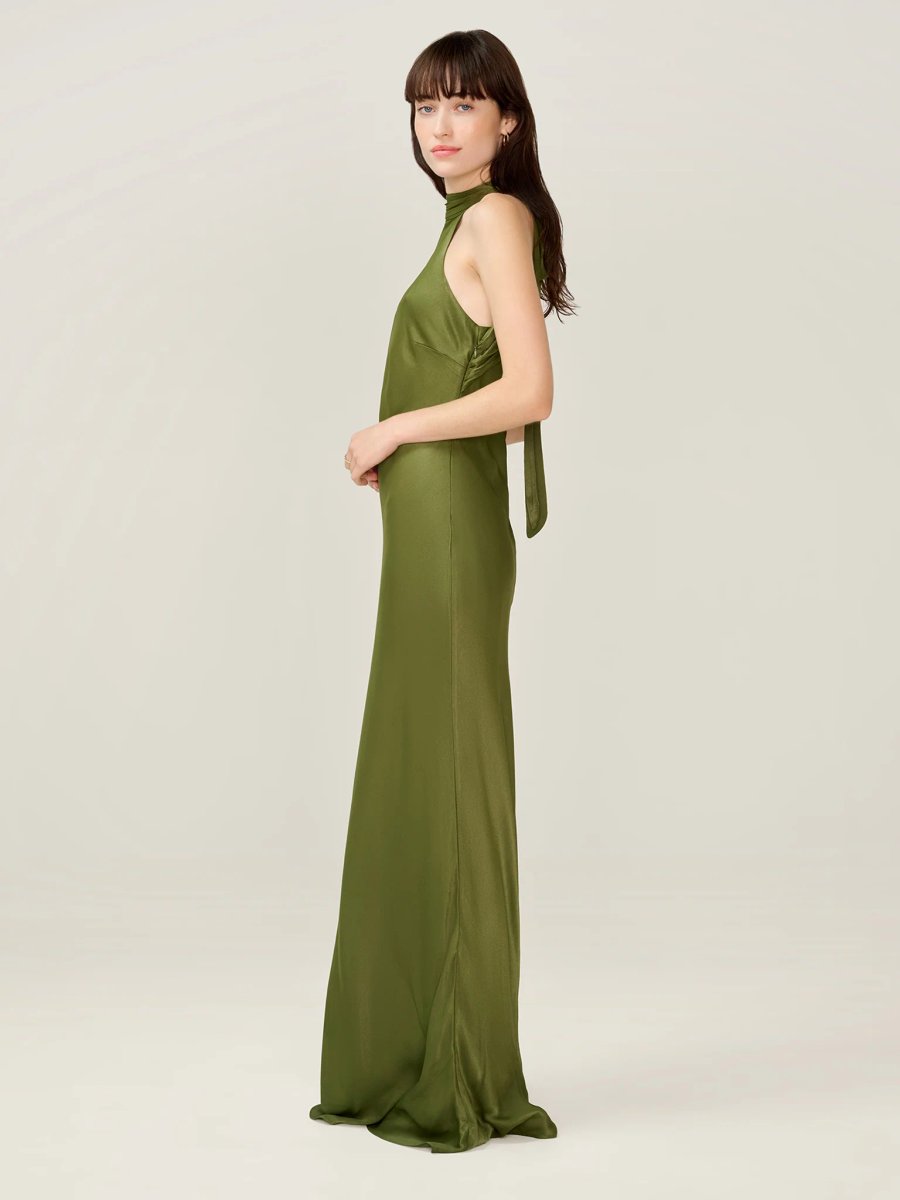 OMNES Milos Dress in Pear Green - 3