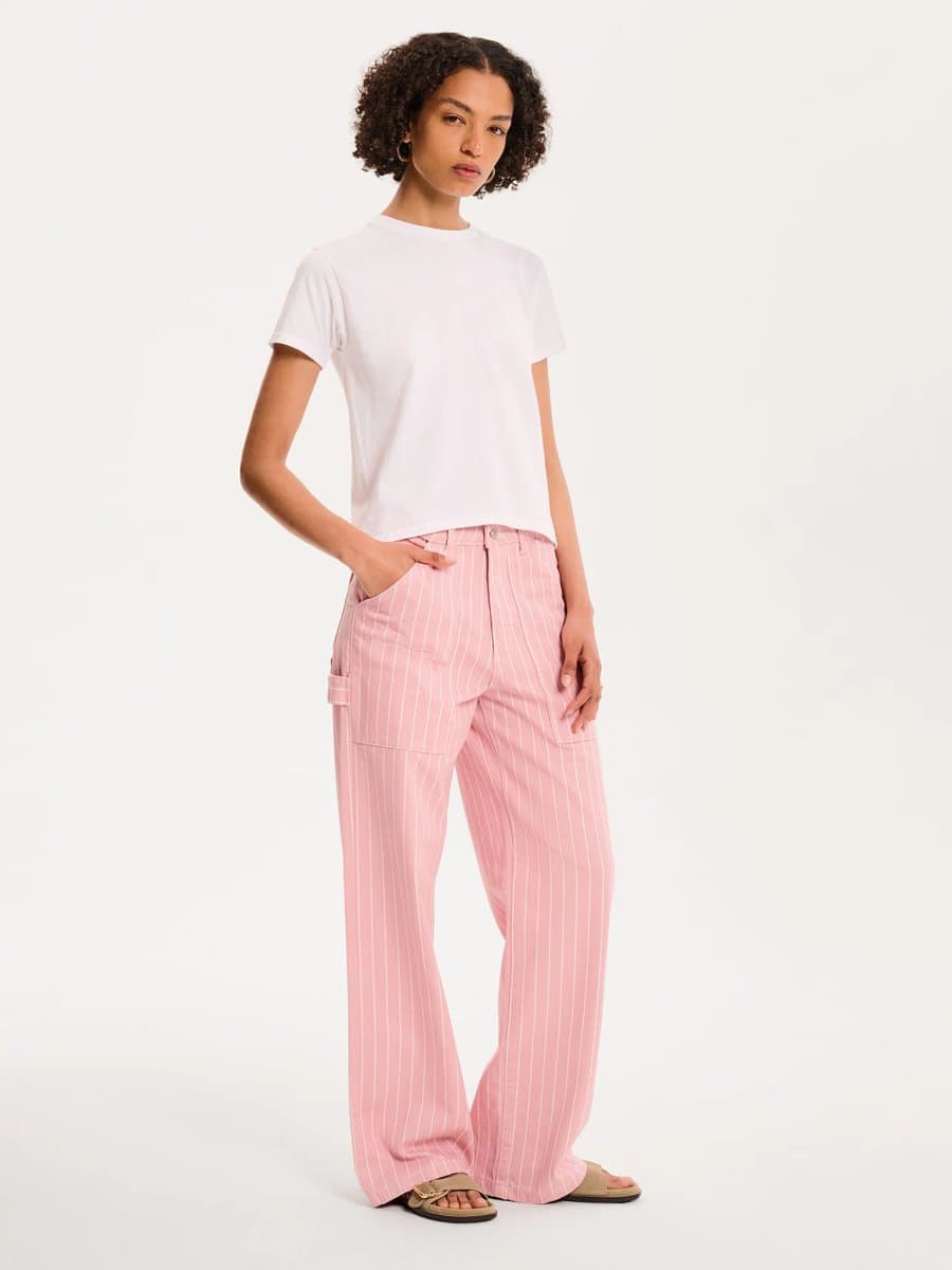 OMNES OMNES Pink Carpenter Jean in Pink
