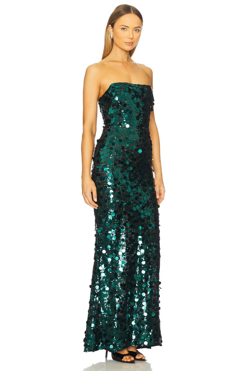 revolve Farah Sequin Strapless Maxi Dress - 2