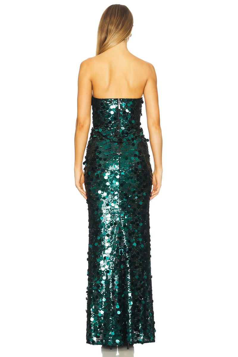 revolve Farah Sequin Strapless Maxi Dress - 3