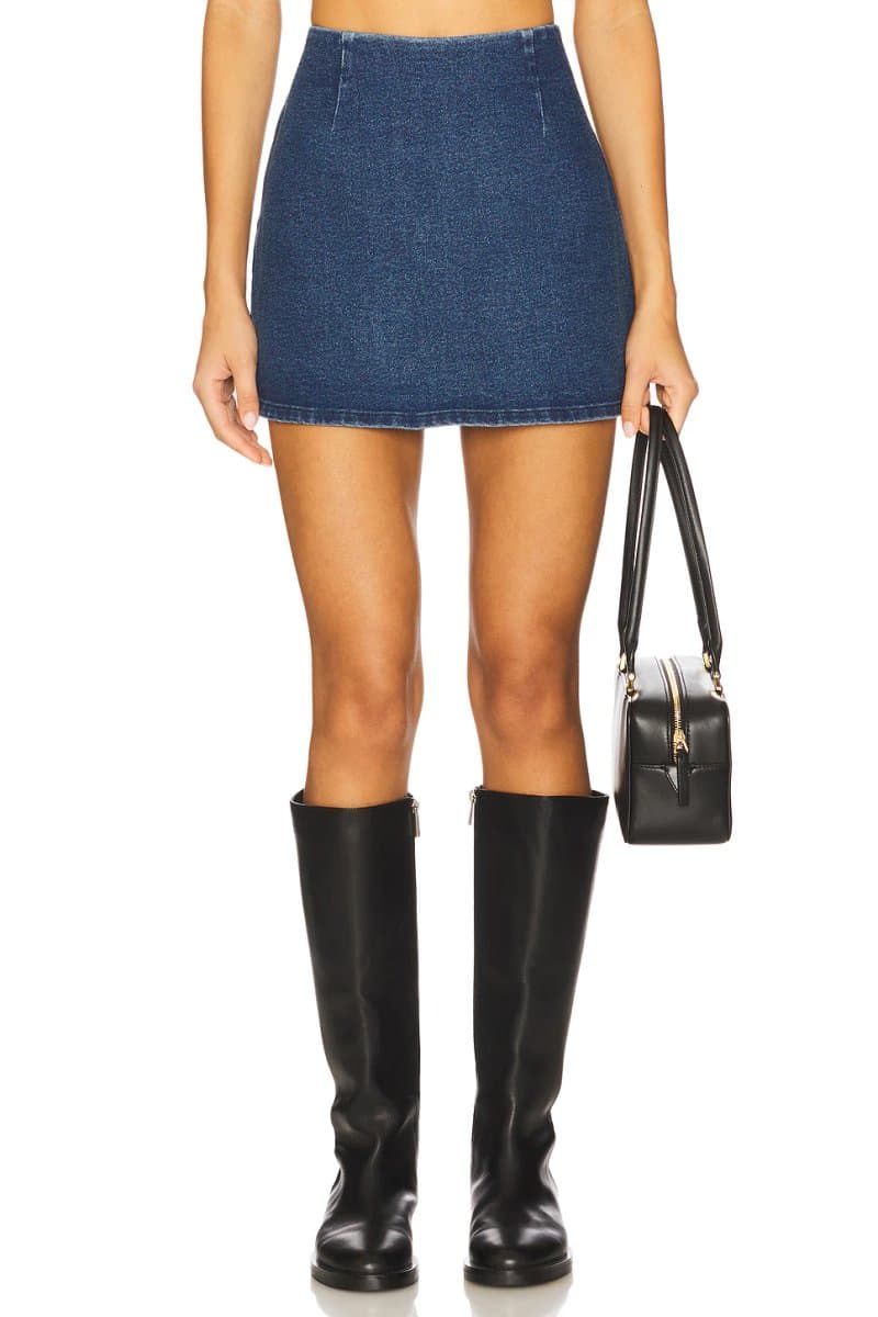 revolve Steve Madden Cindi Skirt in Midnight Blue