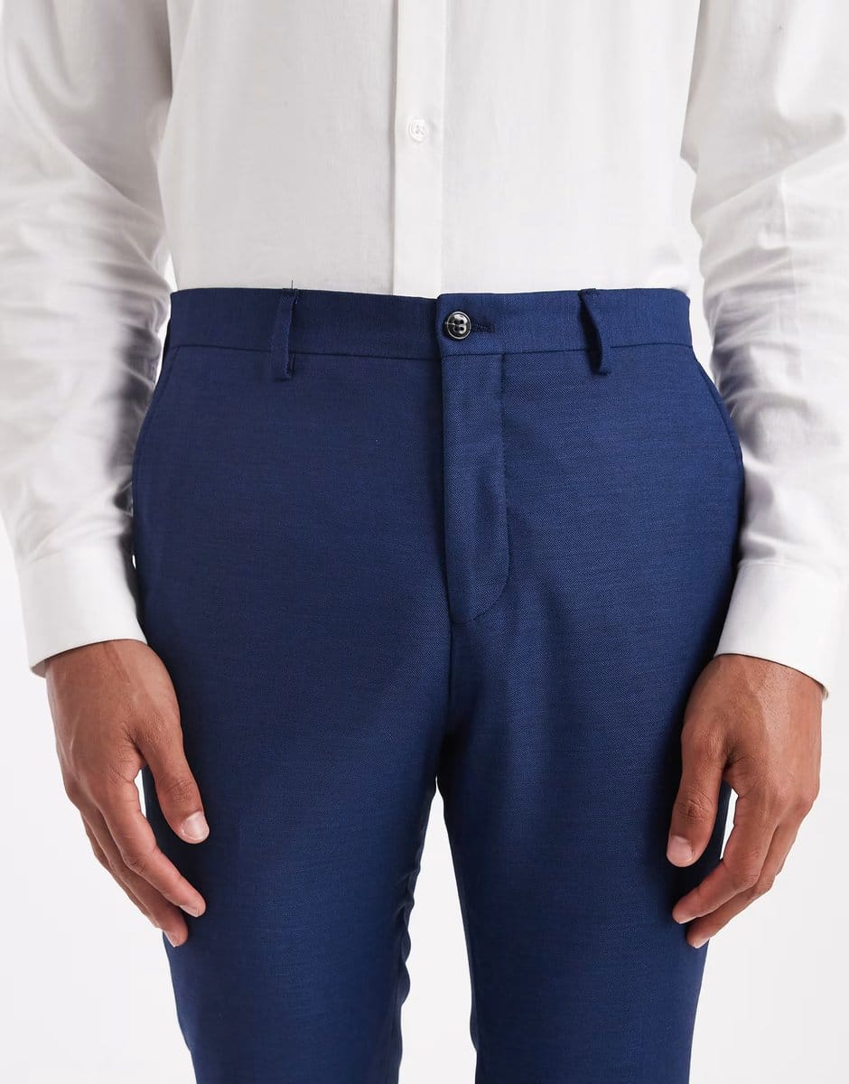 ASOS Jack & Jones super slim trousers in blue - 4