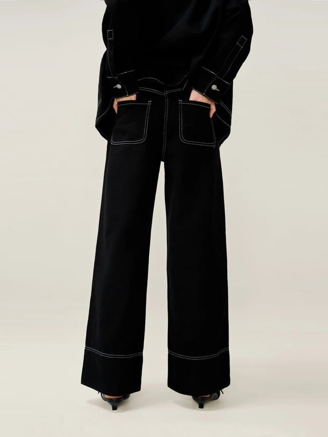 OMNES Portland Jean in Black - 2