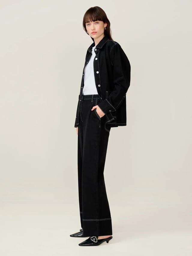 OMNES Portland Jean in Black - 3