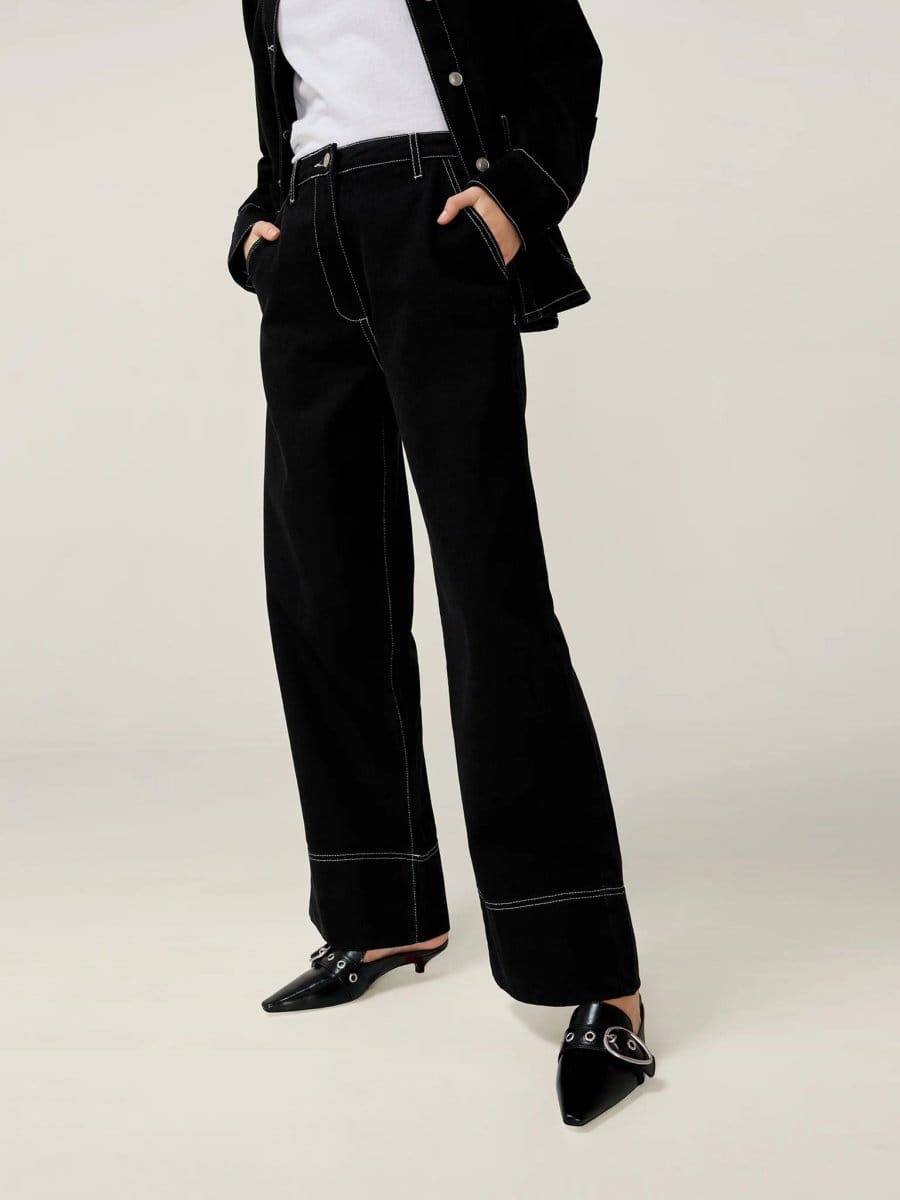 OMNES Portland Jean in Black - 4