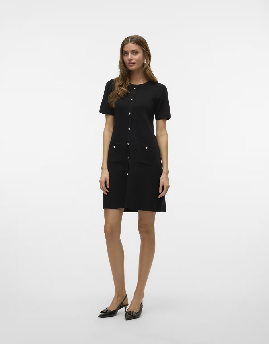 ASOS Vero Moda Knitted dress in black - 2