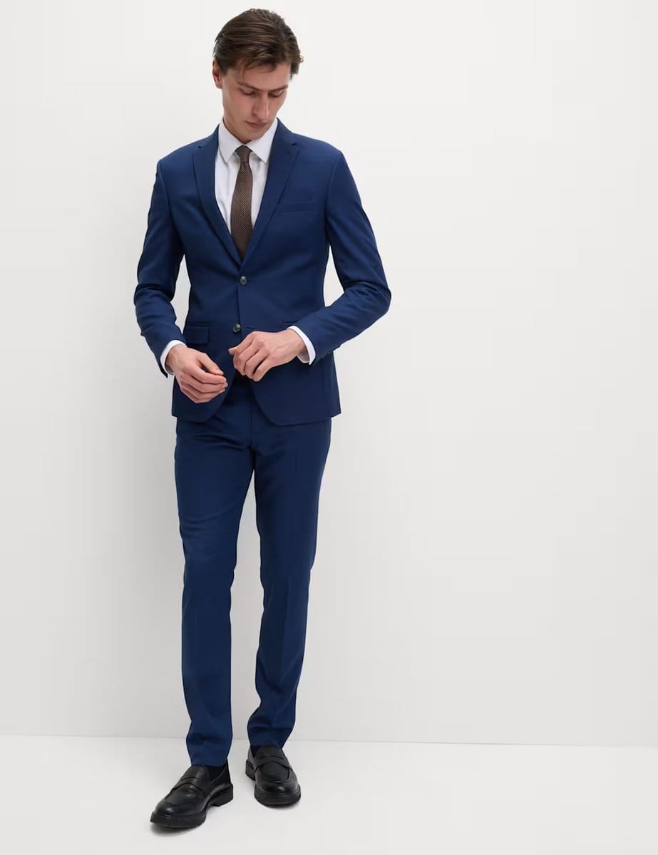 Marks & Spencer M&S Skinny Fit Stretch Suit Jacket Dark Indigo - 4