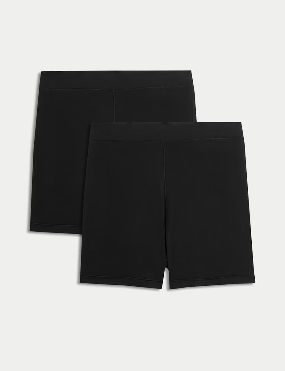 Marks & Spencer M&S 2 Pack Modal Rich Knicker Sleep Shorts Black