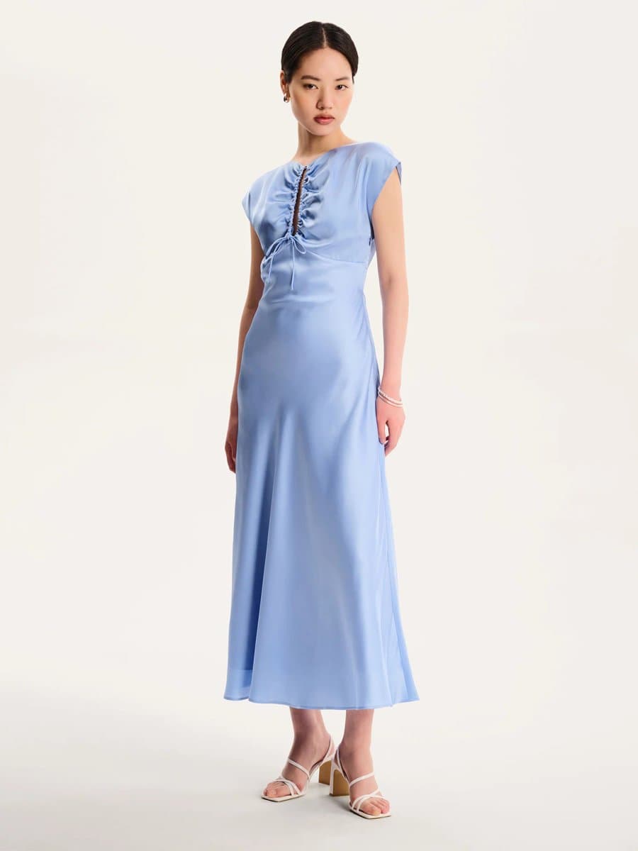 OMNES Lovette Dress in Vista Blue