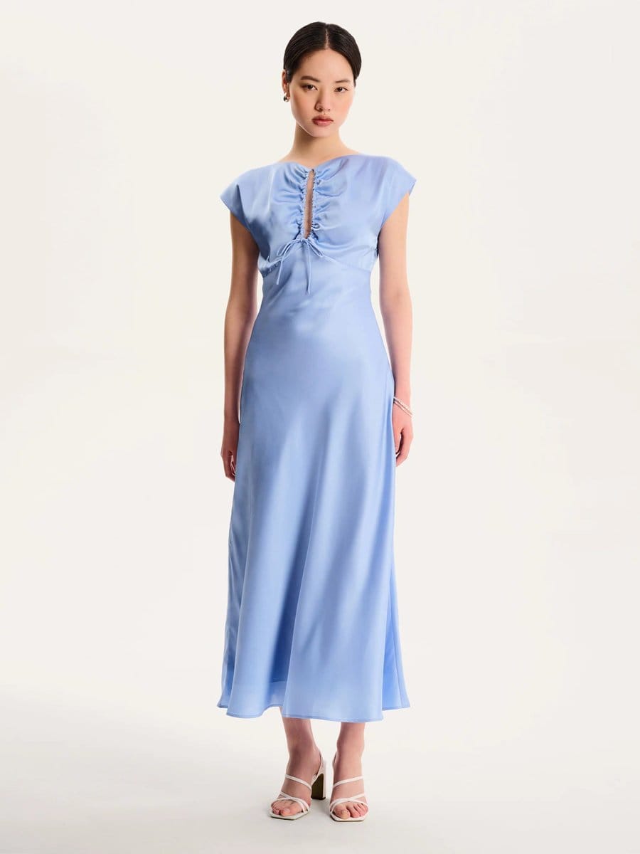 OMNES Lovette Dress in Vista Blue - 4