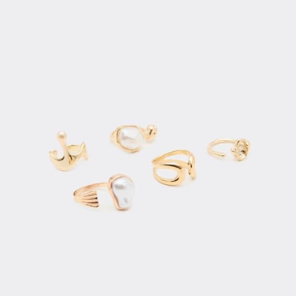 EGO (SEO Optimized) EGO Gold 5 Piece Multi Ring Pack