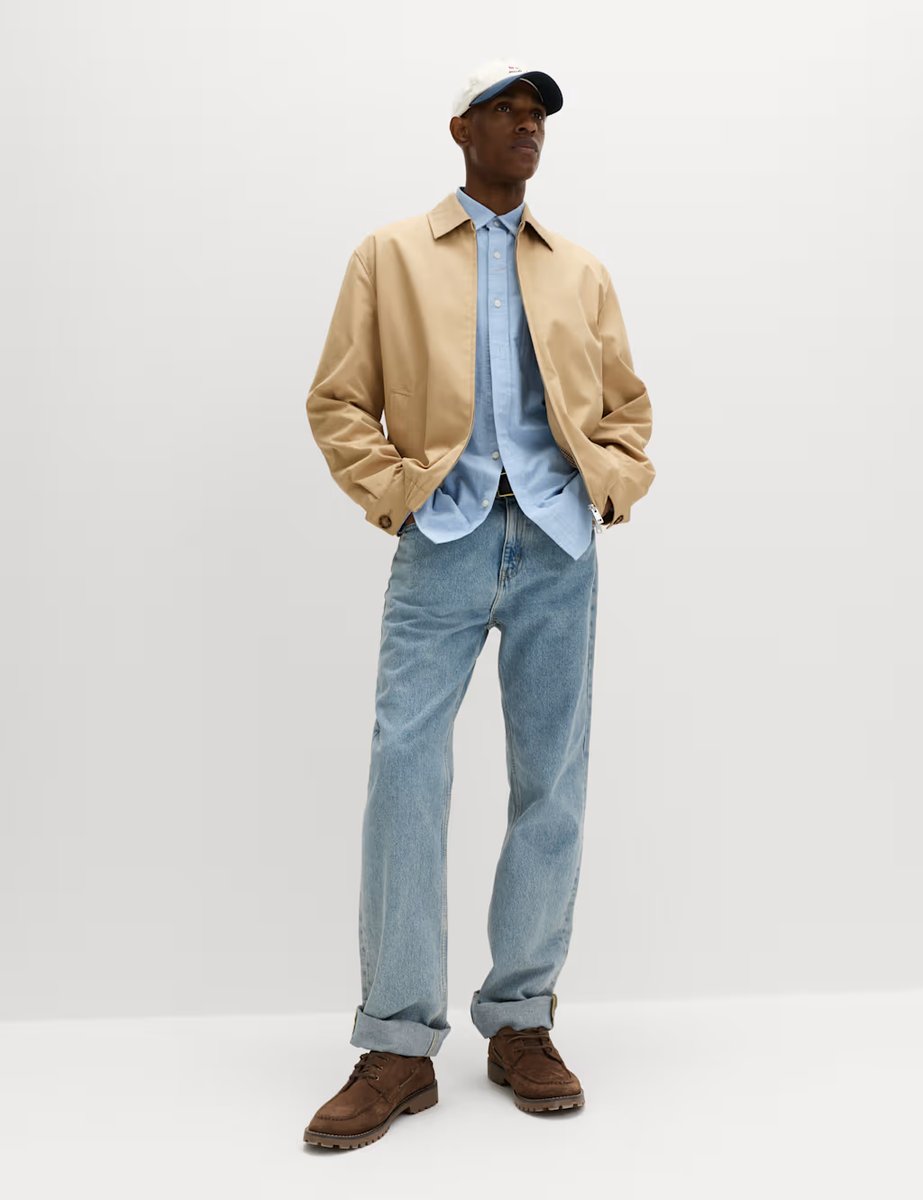 Marks & Spencer M&S Pure Cotton Harrington Jacket Light Caramel - 3