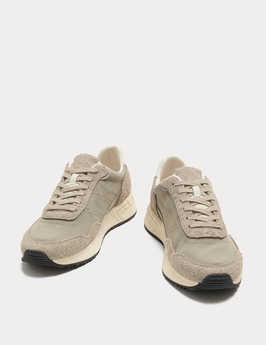 Marks & Spencer M&S Lifestyle Lace up Trainers Grey - 2