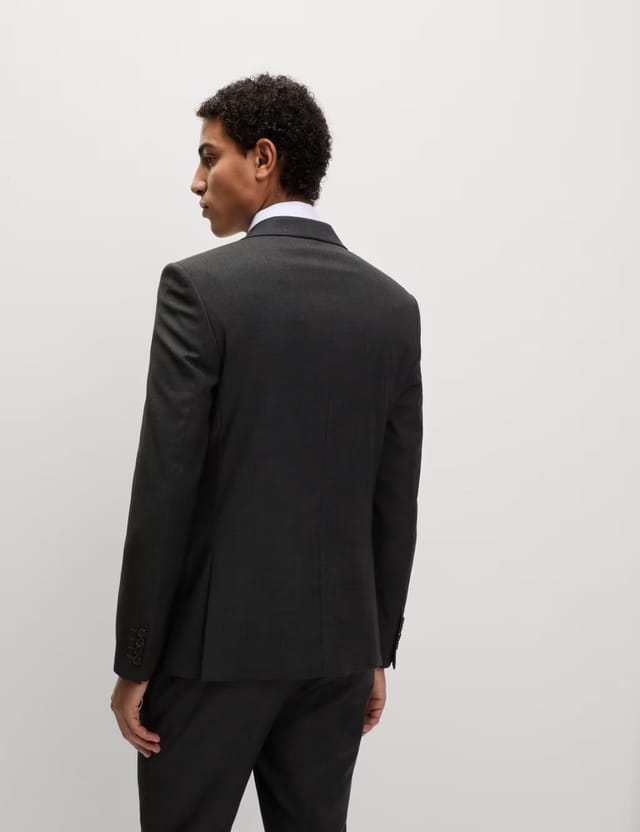 Marks & Spencer M&S Skinny Fit Stretch Suit Jacket Charcoal - 3