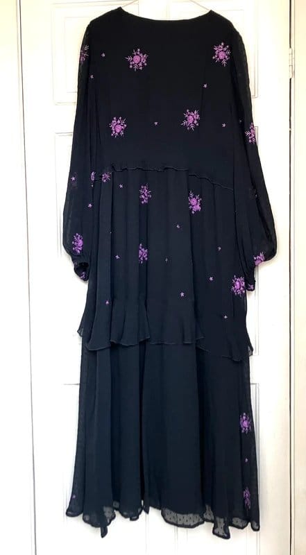 ASOS ASOS embroidered floral vintage style dress size uk 18 - 3