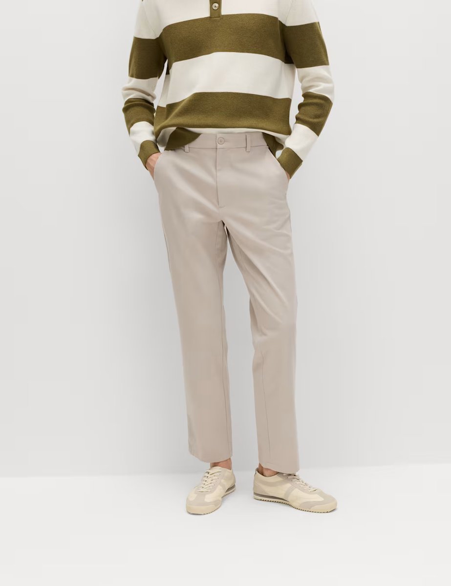 Marks & Spencer M&S The Ultimate Regular Fit Chinos Medium Beige - 1