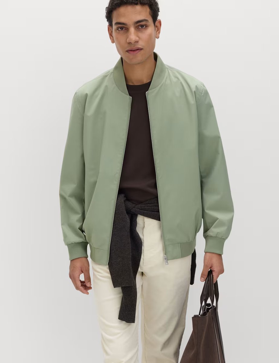 Marks & Spencer M&S Bomber Jacket with Stormwear™ Green - 3
