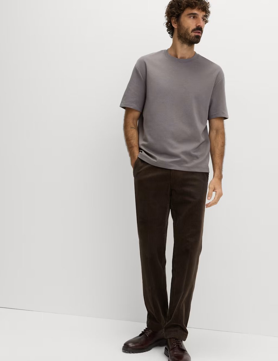 Marks & Spencer M&S Cotton Blend Ultimate Performance T-Shirt Mid Grey - 4