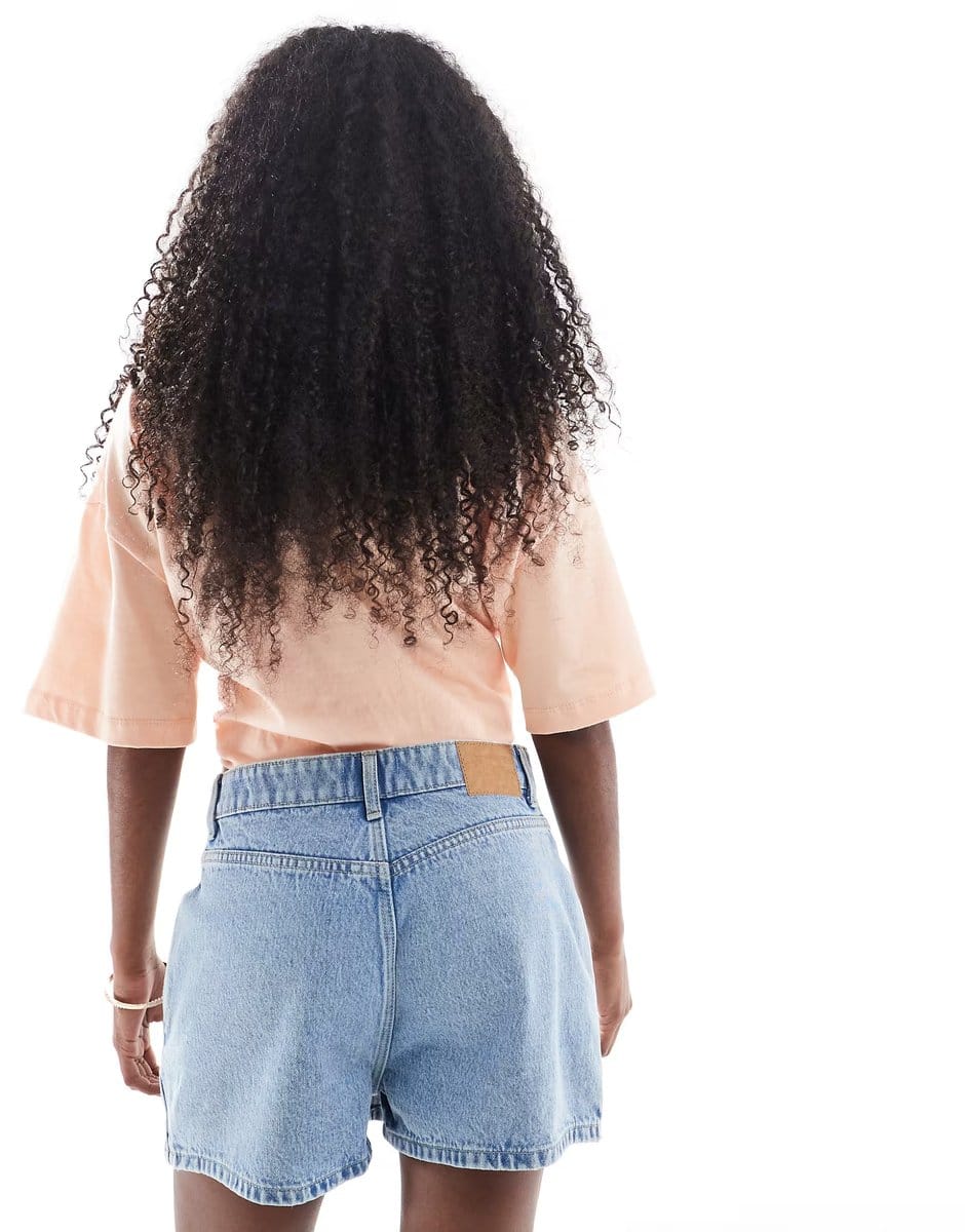 ASOS Cotton On mini denim skort in angel blue - 4